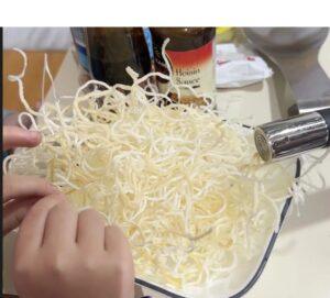 Fried Rice noodles in bowl
