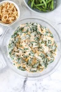 green bean casserole with frozen green beans