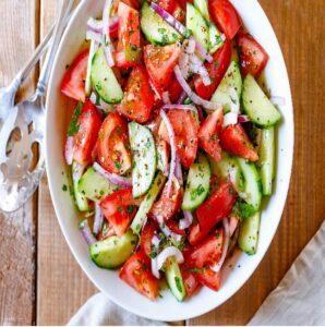 Cucumber Tomato Detox Salad