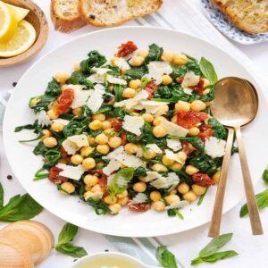 Spinach and Chickpea Salad